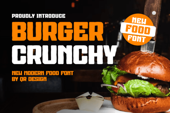 Burger Crunchy: The Playful Sans Serif Font for Bold Marketing