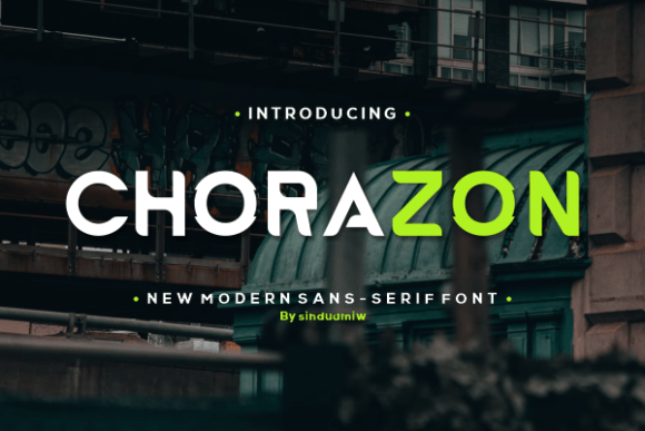 Chorazon: A Bold Sans Serif Font for Loud Branding