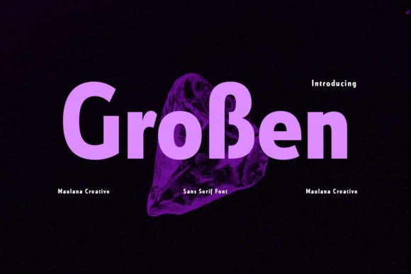 Großen: A Modern Sans Serif Font for Editorial Design