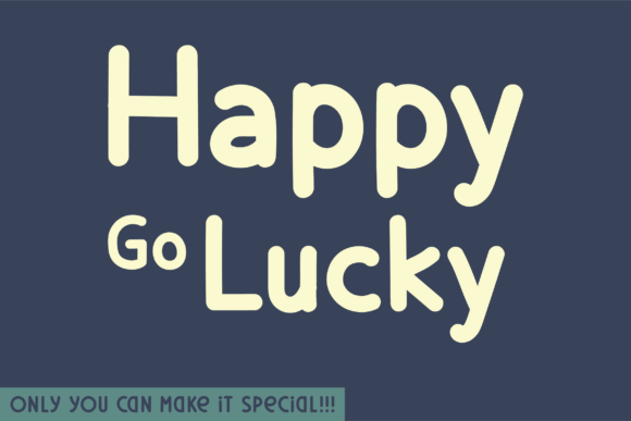 Happy Go Lucky: The Perfect Sans Serif Font for Crafters