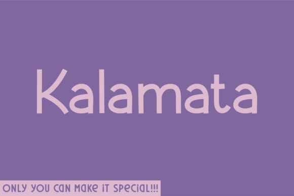Kalamata: A Unique Sans Serif Typeface for Editorial Design