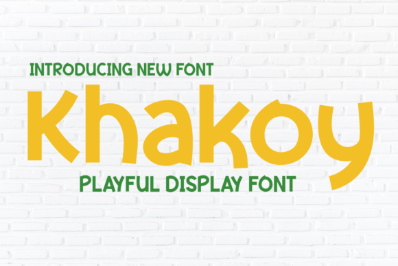 Khakoy Font: The Playful Typeface for Crafters
