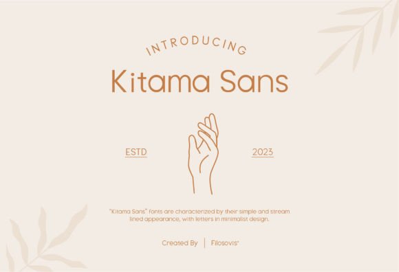 Kitama Sans: The Minimalist Typeface for Modern Makers