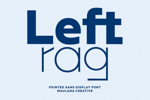 Leftrag: A Handwritten Typeface for Modern Editorial Design