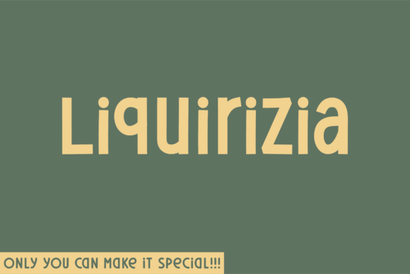 Liquirizia: A Unique Sans Serif Font for Editorial Design