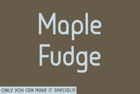Maple Fudge: A Natural Sans Serif Font for Editorial Design