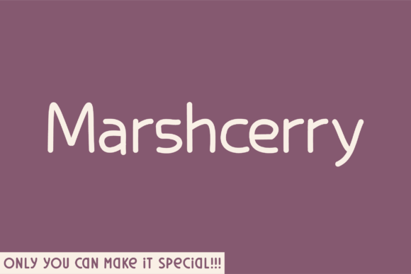 Marshcerry: A Unique Sans Serif Font for Bold Campaigns