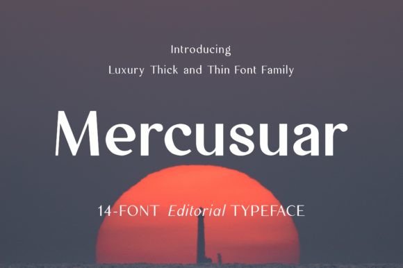 Mercusuar: The Elegant Sans Serif Font for Small Business Branding