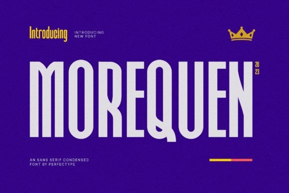 Morequen: A Balanced Sans Serif Typeface for Editorial Design