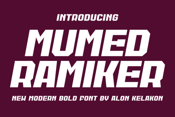 Mumed Ramiker: A Bold Sans Serif Font for Modern Web Design