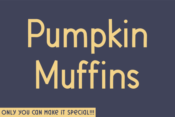 Pumpkin Muffins Font: A Unique Sans Serif for Crafters