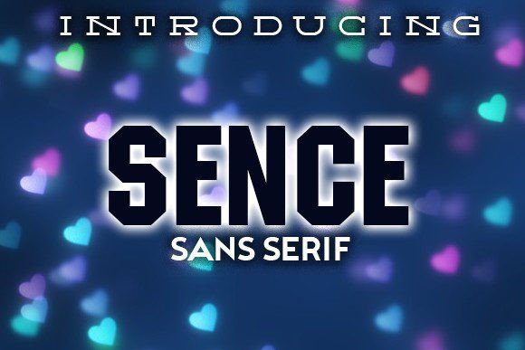 Sence: A Squarish Sans Serif Typeface for Modern Web Design