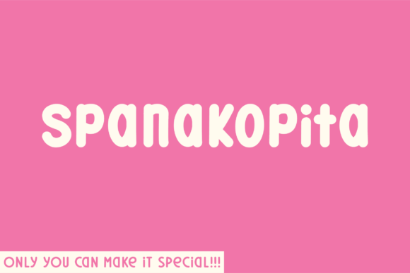 Spanakopita: A Unique Sans Serif Typeface for Web Design