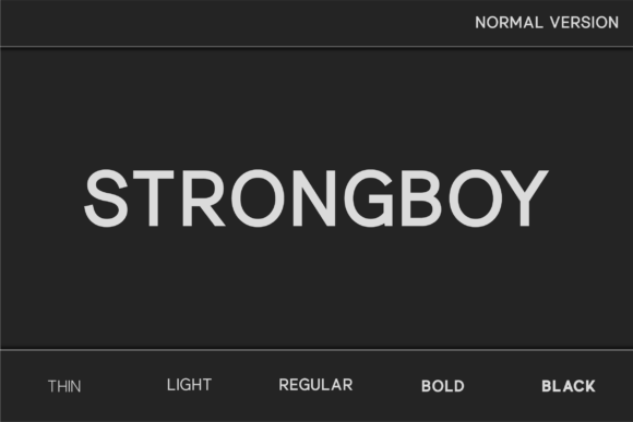 Strongboy: A Bold Sans Serif Font for Modern Brand Identity