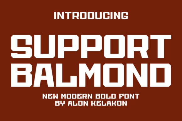 Support Balmond: A Modern Sans Serif Font for Brand Growth