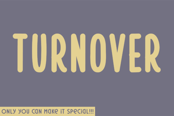Turnover: A Unique Sans Serif Font for Modern Web Design
