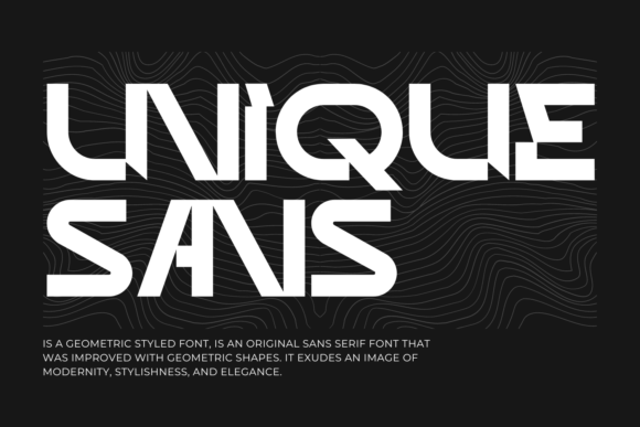 Unique Sans: The Geometric Typeface for Modern Brands